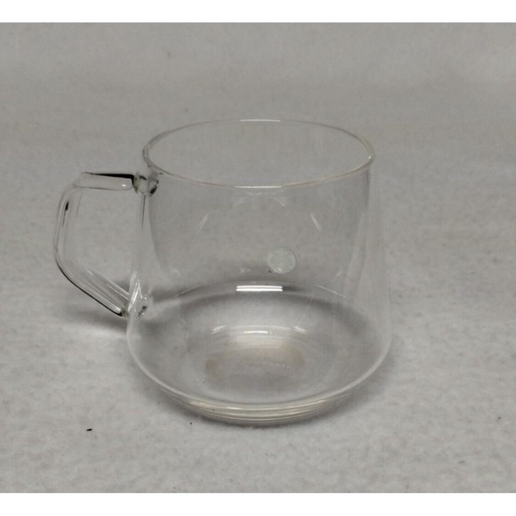 Starbucks Clear Glass Coffee Mug 16 Oz 473 mL Unique Tapered Design Durable - Picture 4 of 10